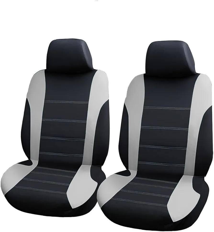 JNNJ Fundas para Asientos Coche Universal, Asientos Y Reposacabezas Coche Fundas, Protector para Asientos Delanteros Y Traseros Automóvil, para SUV Camión Transportar, Furgonetas(Dos plazas)