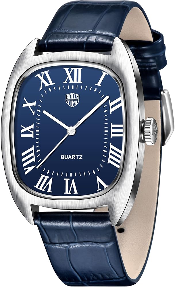 TYBERLEY RollsTimi clásico Reloj de los Hombres VH31 Movimiento de Cuarzo Caja Cuadrada de Acero Inoxidable Correa de Cuero Impermeable Simplicidad Relojes de Pulsera de Negocios