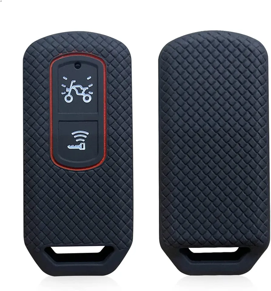 Otai Funda de Silicona para Llave de Coche Caso Compatible con Honda Suave Carcasa de Llave (Negro)