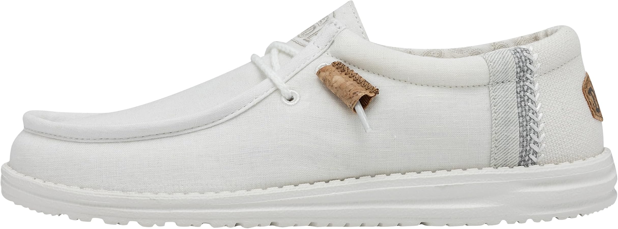 Hey Dude Men's Wally Linen | Men's Loafers | Men's Slip On Shoes | Comfortable & Light-Weight