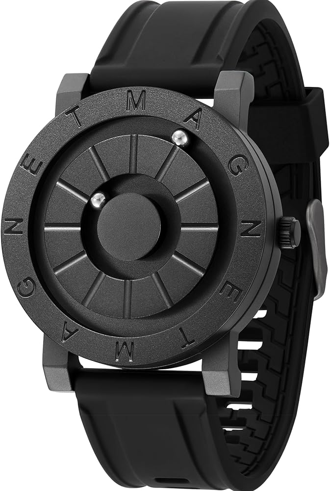 EUTOUR Reloj Hombre Relojes Magnetico Designer Cuarzo Sin Vidrio Rodamiento de Bolas Relojes de Pulsera para Hombres 40mm【2024 Nuevo】