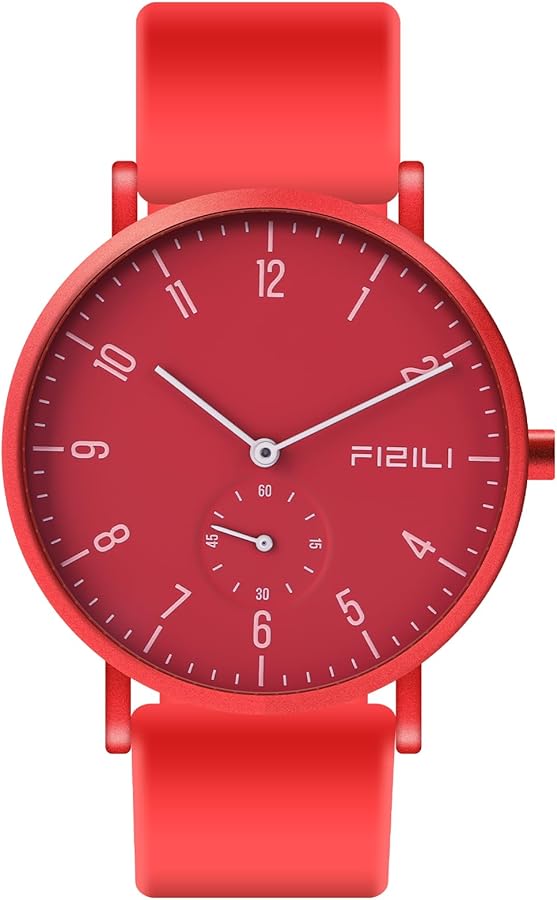 Dayllon Reloj de pulsera para hombre, minimalista, ultrafino, resistente al agua, moda Dressy, reloj de pulsera para hombres, negocios, informal, de lujo, de cuarzo, analógico (negro y azul)
