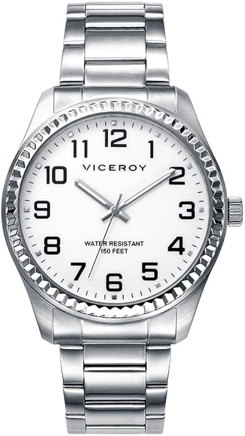 Viceroy Reloj Analógico para Hombres de Cuarzo con Correa en Acero Inoxidable 40525-04