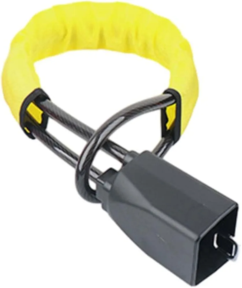LWKJDHS Candado de Volante para Coche para Hyundai Tucson 2004-2009, Antirrobo Coche Bloqueo Inmovilizador Volante Cinturon Antirrobo Accesorio,A-Yellow