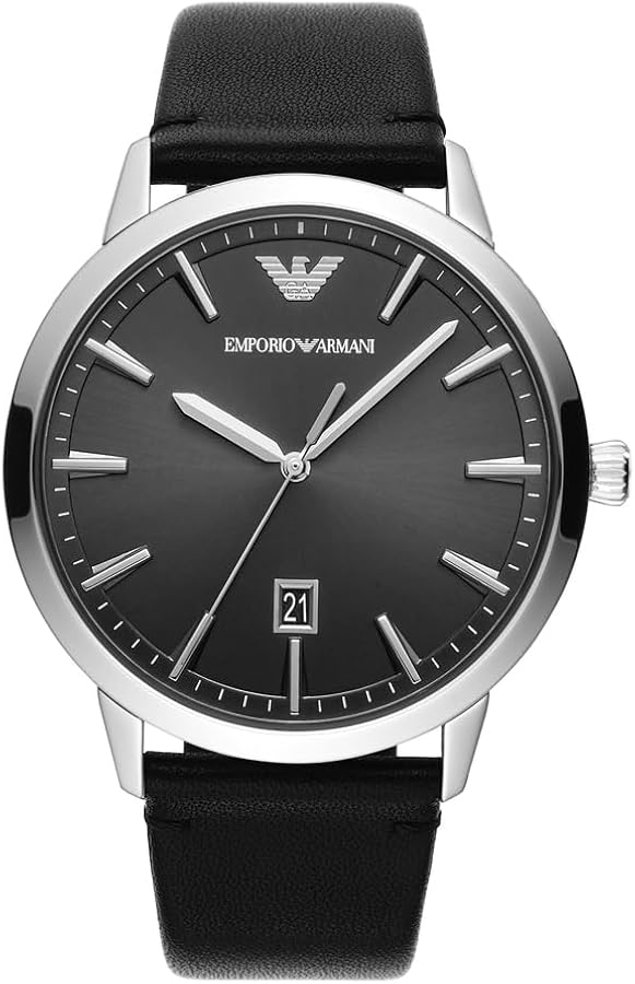 Emporio Armani Reloj Analógico para para Hombre de Cuarzo con Correa en Acero Inoxidable AR11575,