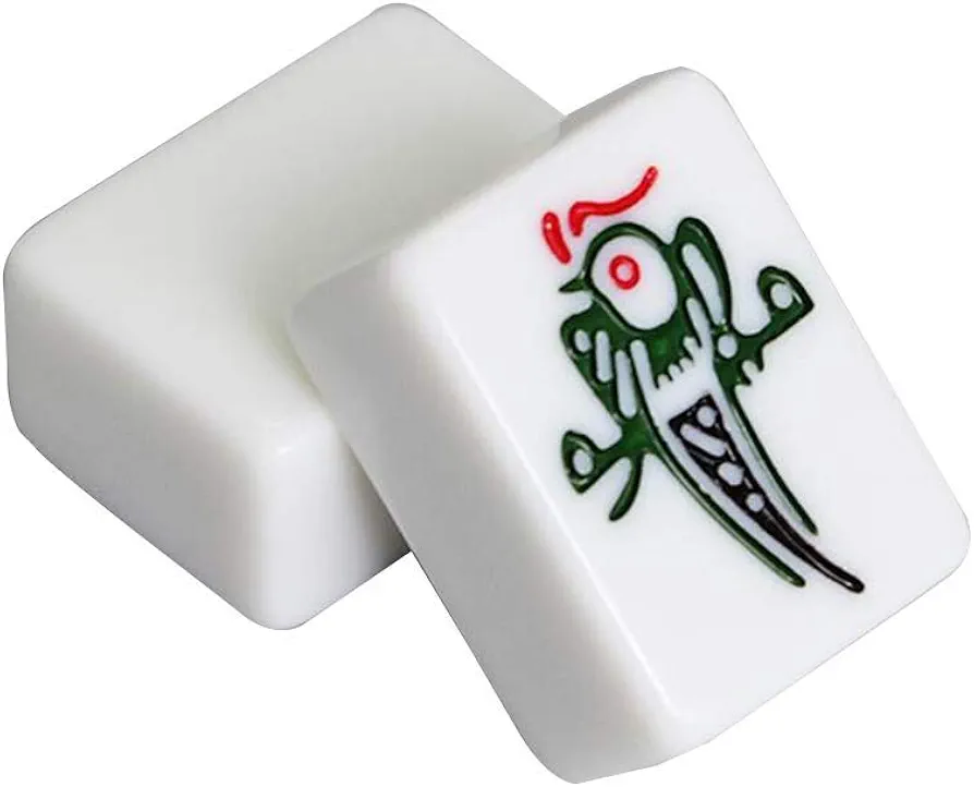 VejiA Majong Sets, Juego de Mahjong Chino de 136 Azulejos Juegos de Mahjong Tradicionales Chinos con Bolsa de Almacenamiento, Mantel, Regalo de Juego de Ocio Familiar, 42 mm