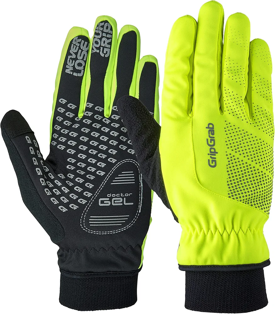 GripGrab Guantes de Ciclismo Ride Térmicos de Invierno Cortavientos Acolchados Táctiles con Forro Polar Guantes Ciclismo Invierno