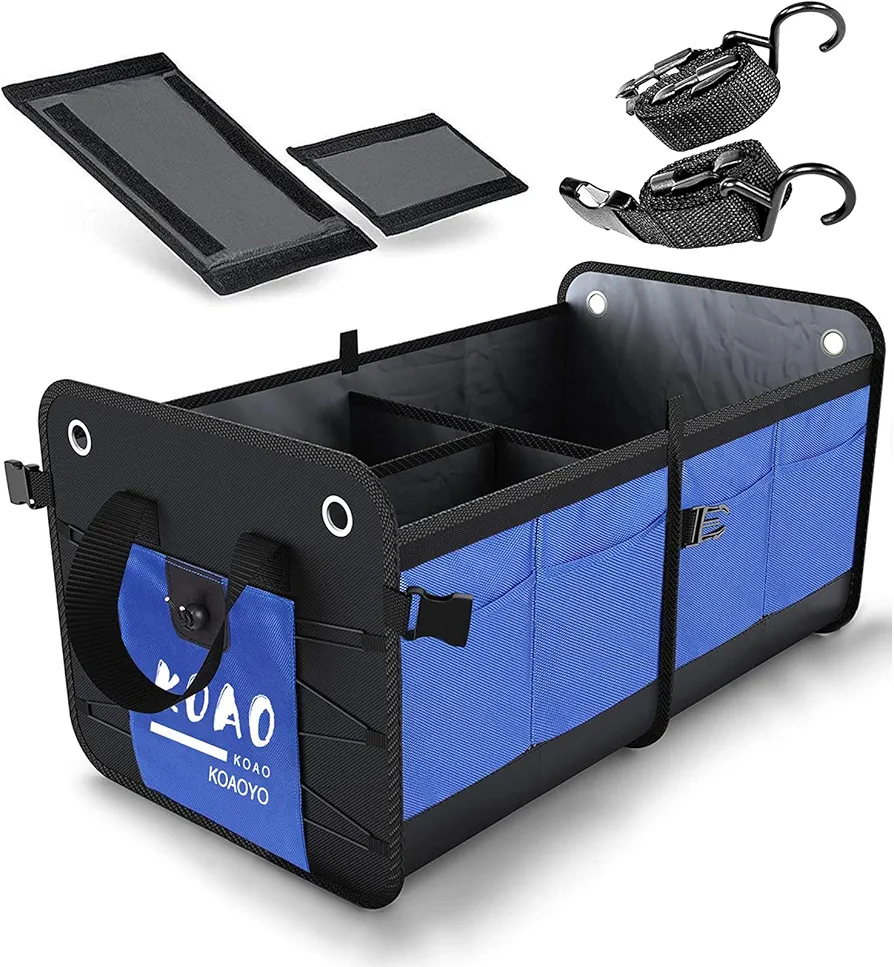Organizador para maletero de coche, color negro, organización organizador de maletero de coche, ideal para SUV, vehículo, camión, automóvil, minivan, hogar, construcción resistente al agua