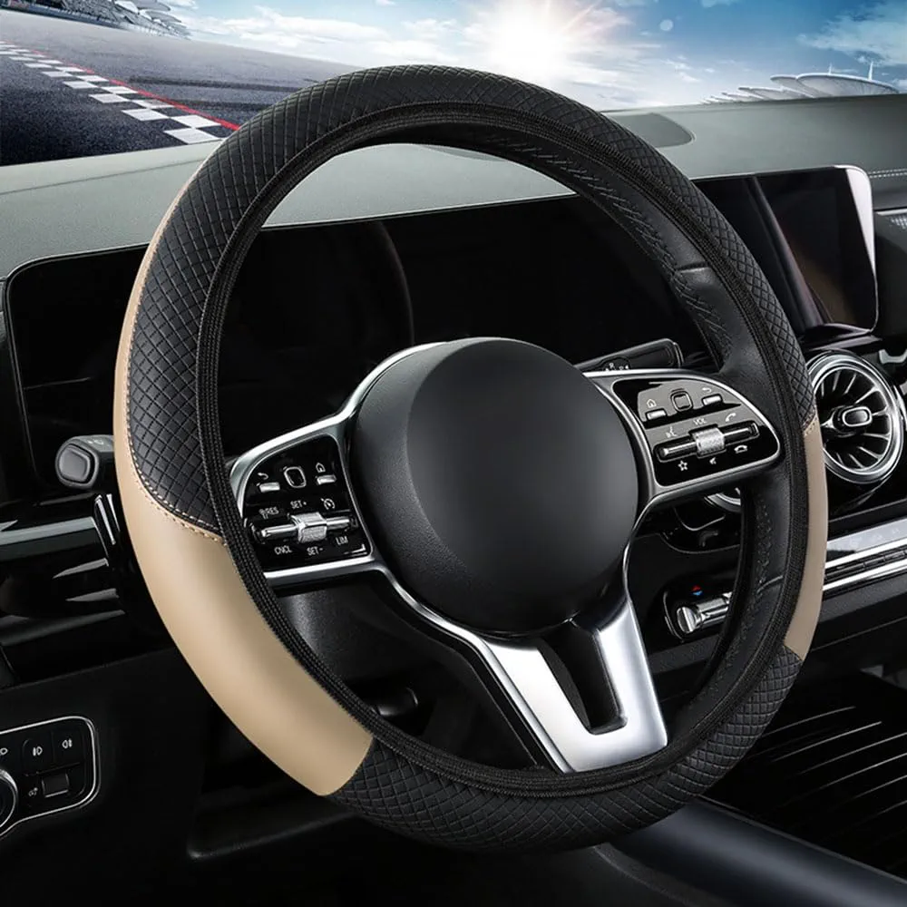 Fundas para Volante para Mercedes CLS C218 C219 C257 220d 280 300d 350 400d 450 500 CLS 53 55 63 Cubierta Volante Coche Antideslizante Suave Adecuado Todas Estaciones Interior Decoracion Accesorios