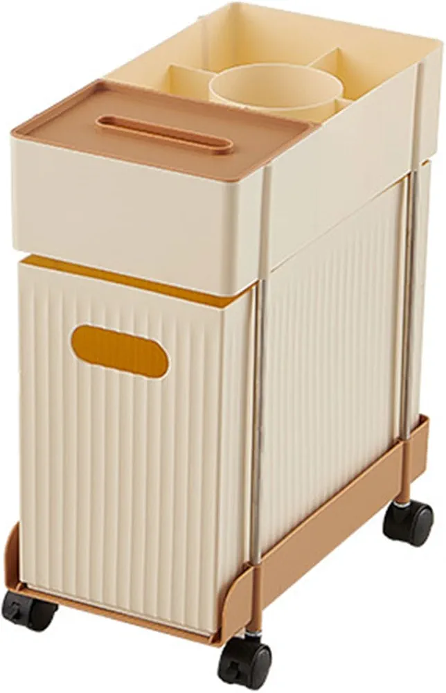 Carrito de almacenamiento fácil de montar, ahorra espacio, para oficina, cocina, hogar, libros prácticos, organizadores de aperitivos