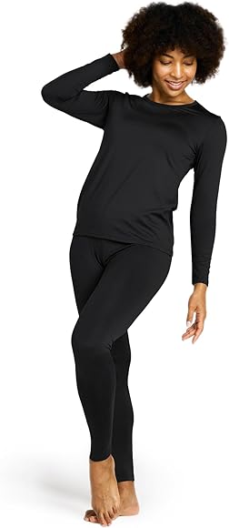 LAPASA Conjunto Ropa Termica Mujer Extra Calido Set Interior Camiseta Manga Larga Malla Termico Deportiva Invierno Frio Extremo Deporte Esqui Montaña Thermoflux 100 200 300 L17/L41/L44