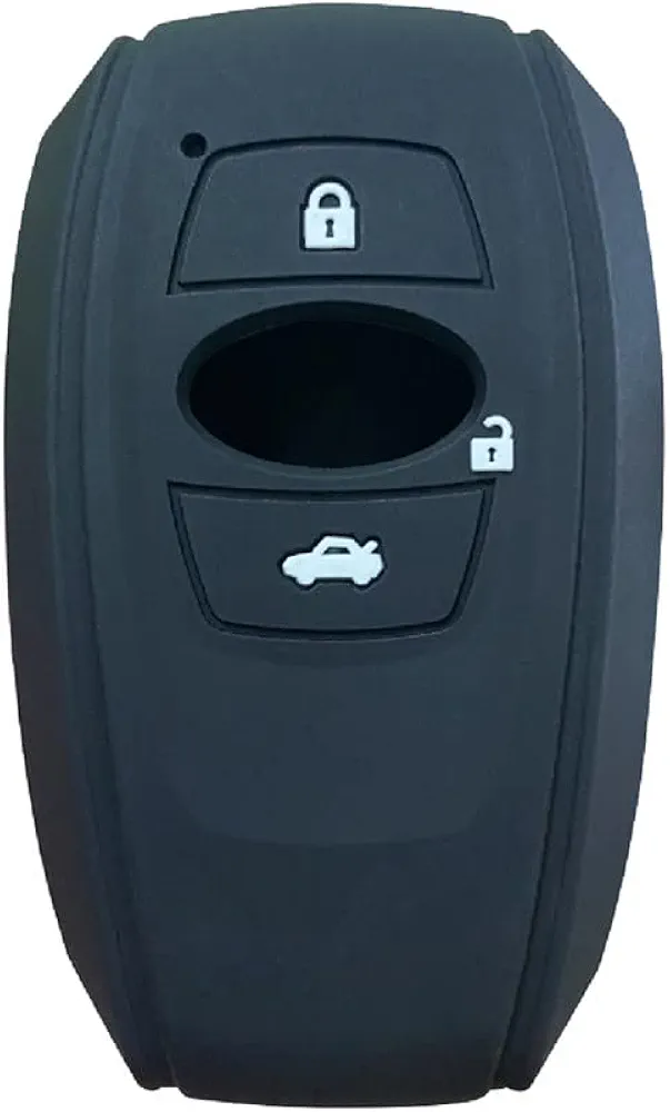 OTMIK Funda de Silicona para Llave de Coche Compatible con Subaru XVSV Forester BRZ 2019 2022 Accesorios para Carcasa de Llave (Negro)