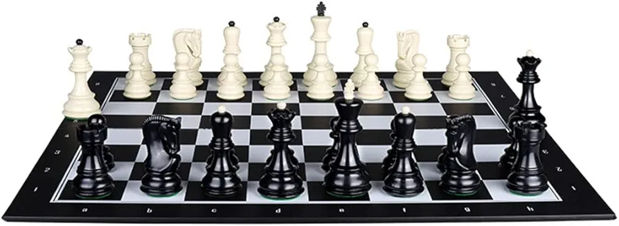UNbit Juego de ajedrez Juego de ajedrez Juego de tablero de ajedrez Exquisito juego de ajedrez Juego de ocio familiar plegable portátil, juego de mesa de ajedrez que se puede utilizar como regalo Jueg
