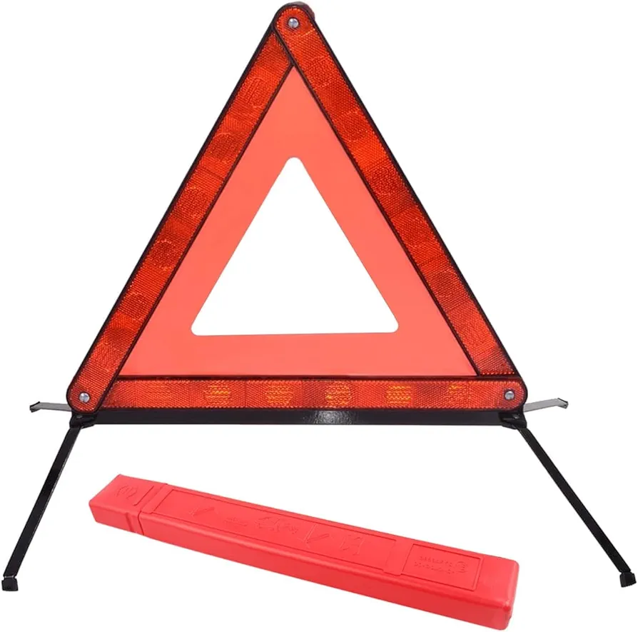 Triángulo de Advertencia Plegable para automóviles para señales de Advertencia, triángulo de Advertencia con el Que se visualiza en Caso de Parada Temporal o avería del vehículo