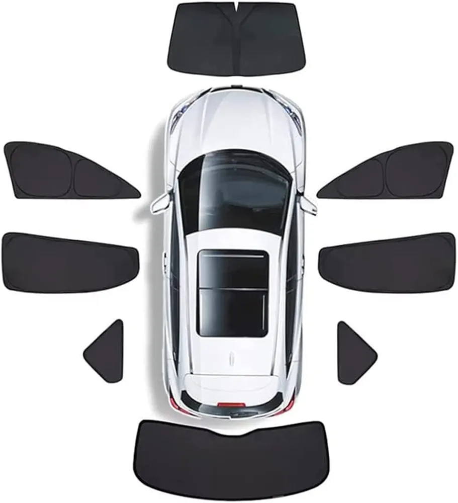 GHIOSA Coche Ventanas Laterales Parasoles para Subaru Forester 2019-2023,Parasol para Ventanas contra Rayos UV Cortinas Sun Shade Interior Accesorios,8pcs Full Set