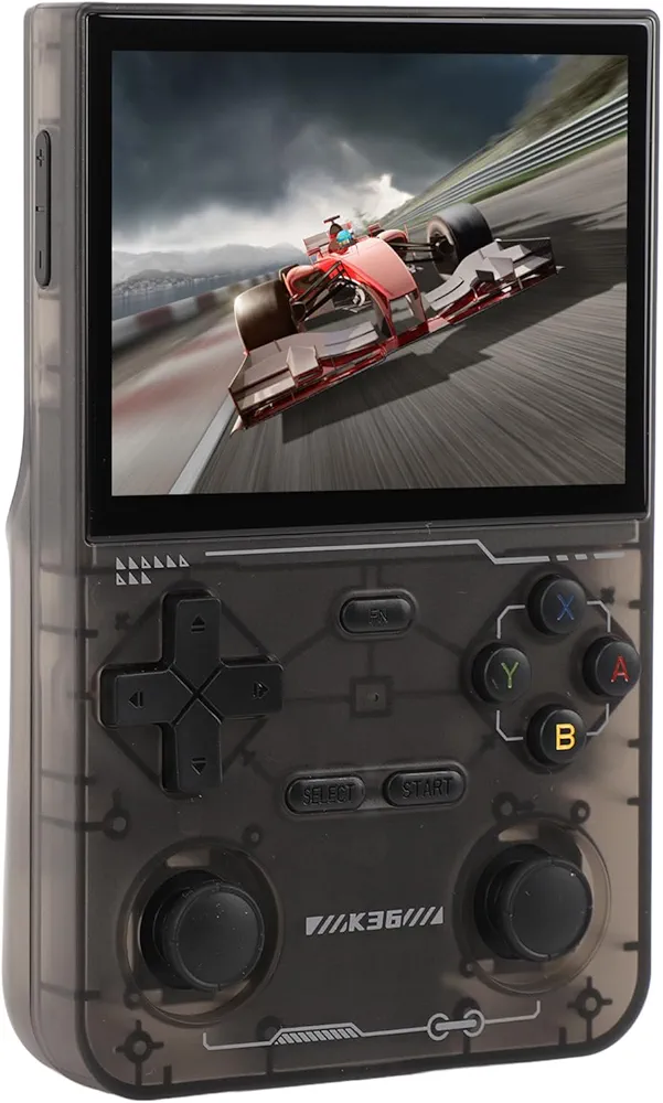Consola de Juegos Portátil, Consola de Juegos Portátil Retro, Pantalla de 3,5 Pulgadas, 3500mAh para Ocio (Black)