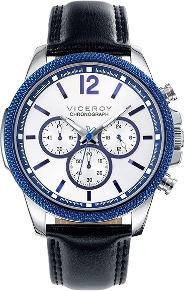 Viceroy Reloj Cronógrafo para Hombres de Cuarzo con Correa en Cuero 40507-05