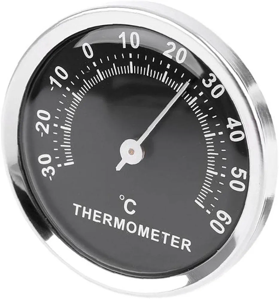 Mini Termómetro Automóvil Calibre Temperatura Analógico Mecánico Con Pegatina Pasta