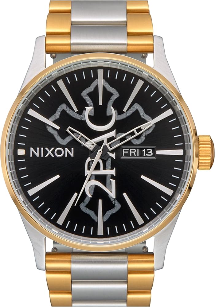 Nixon Reloj Analógico para Hombres de Cuarzo japonés con Correa en Acero Inoxidable A1379-5196-00
