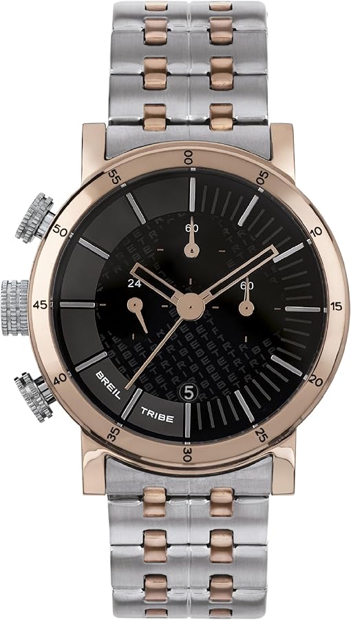 BREIL Reloj Hombre, Colección Lil Tribe, Movimiento Cuarzo Cosa Análoga, Resistente al Agua hasta 50 Metros, Ideas de Regalos para Hombre