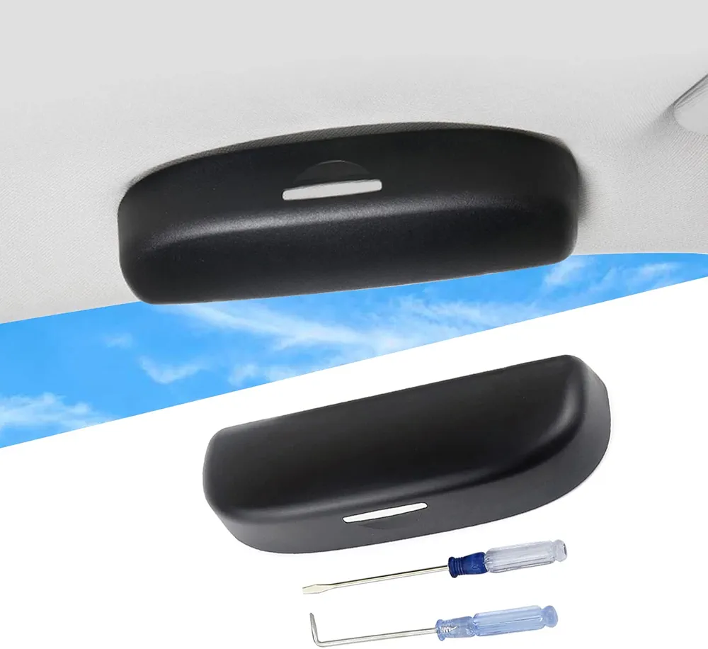 LFOTPP Estuches de Gafas para Coche, TRoc Funda de Gafas Interior Accesorios (Negro)