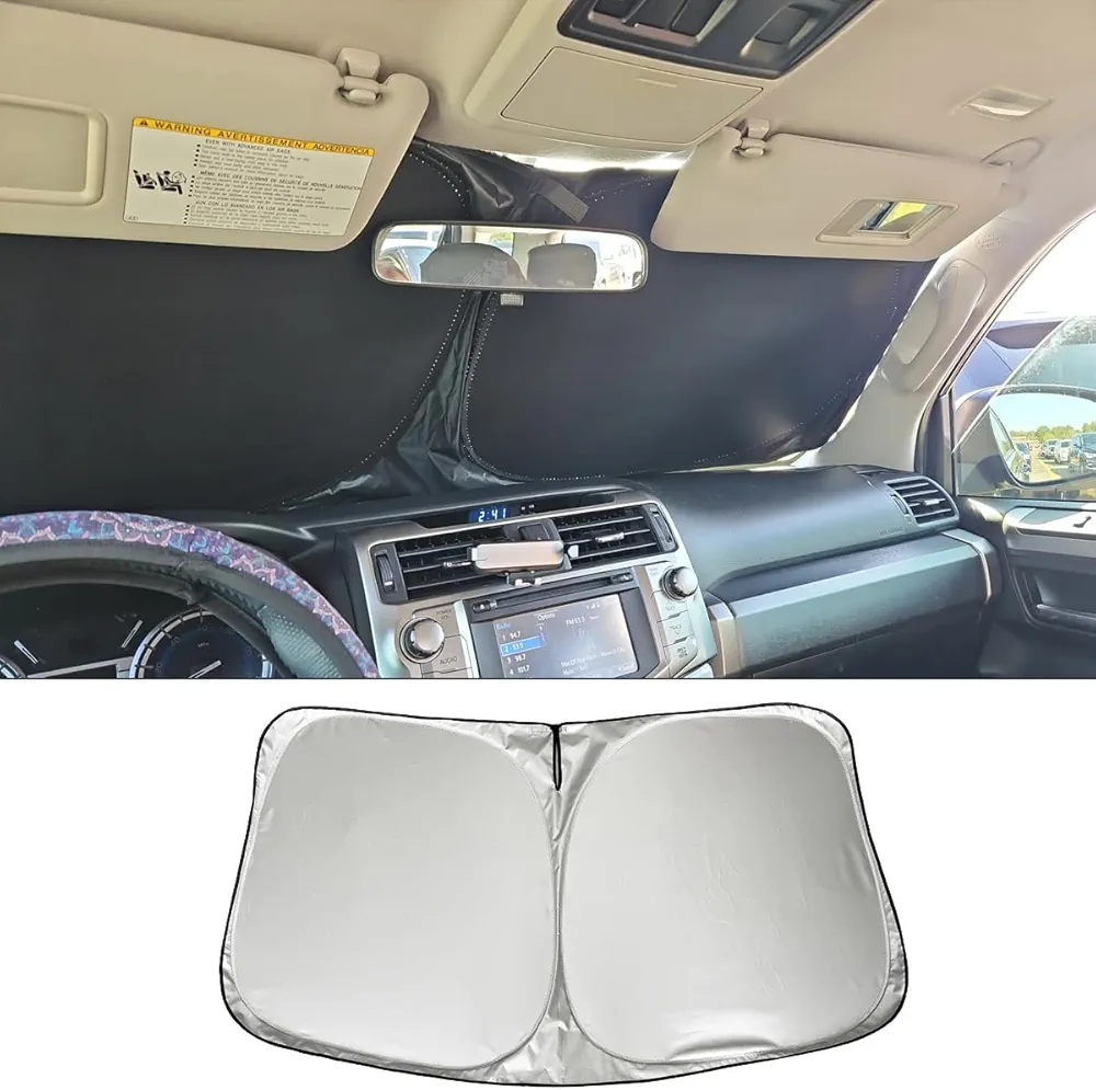 【MEDZUK】 Compatible con Renault Scenic 4 IV | Grand Scenic 2016 – 2023 2024 Protección solar parabrisas coche Parasol parabrisas cubierta anti UV Accesorios Plegable