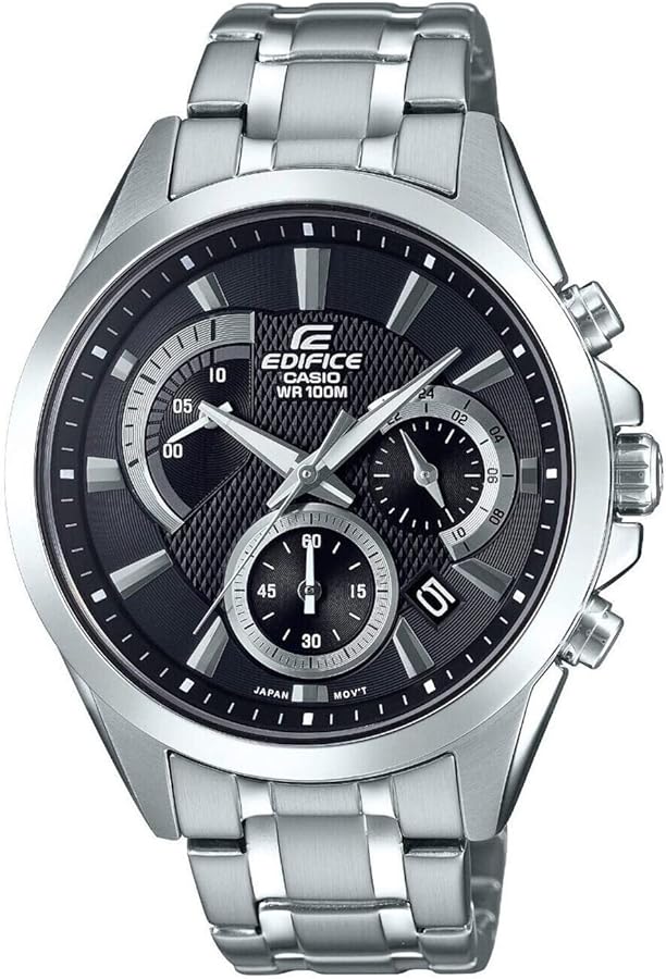 Casio Reloj de Cuarzo para Hombre con Correa de Acero Inoxidable