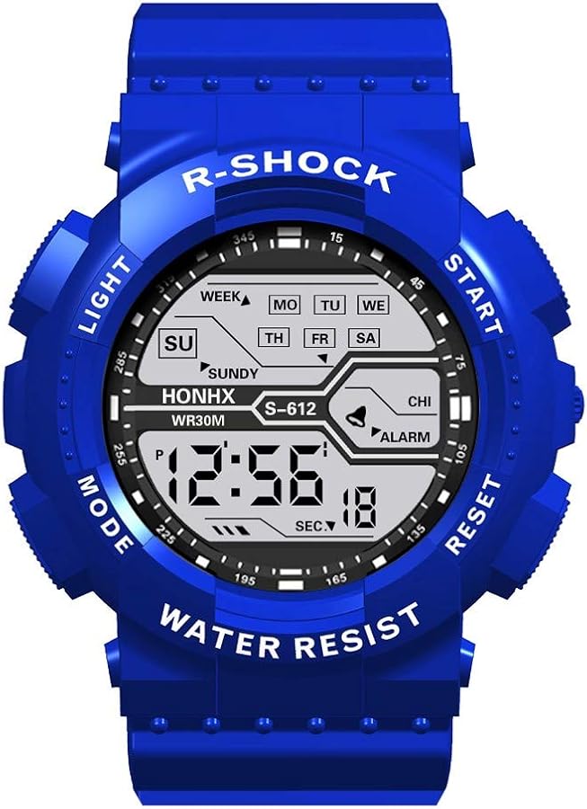 Buyaole Moda Relojes Hombre Elegante Vestir Barato,Impermeable Hombre Boy LCD Digital CronóMetro Fecha Reloj De Pulsera Deportivo De Goma Regalos para Hombres
