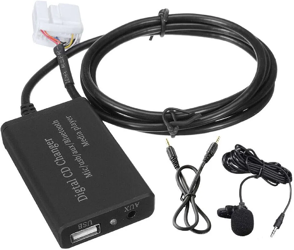 Compatible Con Honda-Accord Civic-CRV Radio Estéreo Interfaz Compatible Con Cable Auxiliar Música Para Automóvil Adaptador AUX-IN Manos Libres Adaptador Compatible Con