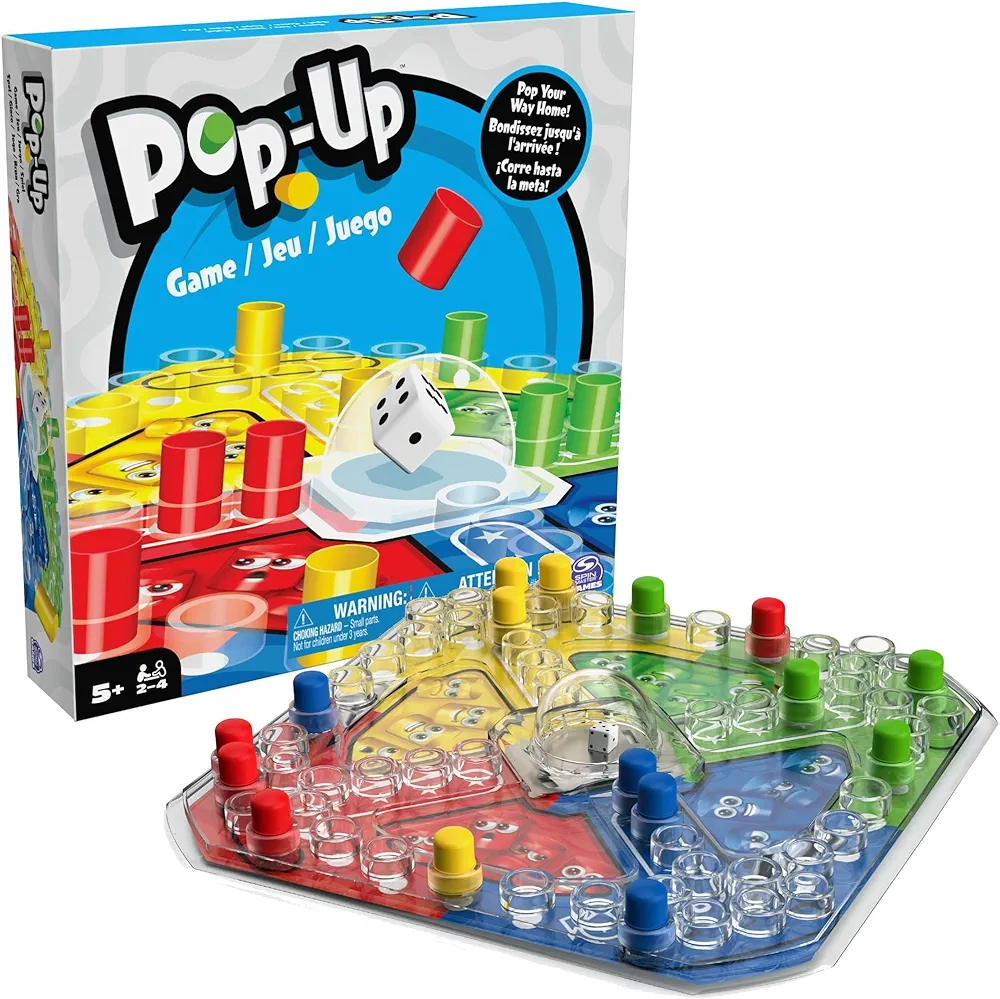 Spin Master Happy Pawns - Juego de mesa chino pop up