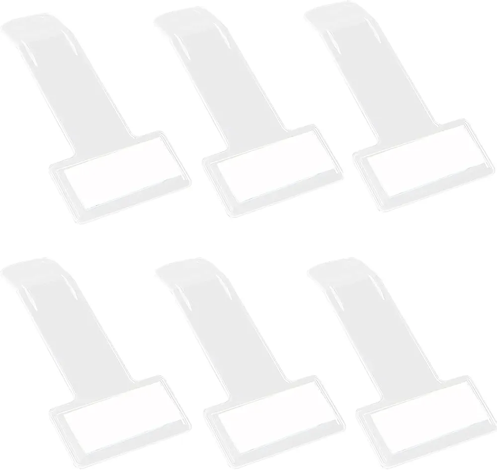 6 Piezas Clip para Boletos de Parabrisas, Pinza de Plástico para Parabrisas de Coche, Titular de Boleto Estacionamient, Clips Autoadhesivos para Boletos de Estacionamiento, Para Automóviles, Camiones