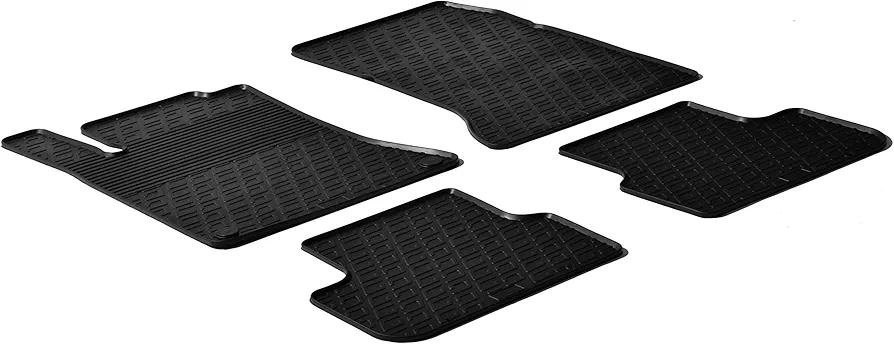 Alfombrillas de Goma Compatible con Mercedes Clase B W246 2011-2019/Clase A W176 2012-2018/CLA/GLA 2014-2020 (Perfil G 4-Partes + Clips de Montaje)