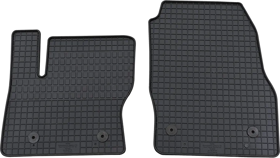 PETEX - Alfombrillas de Goma para Furgoneta Transit Connect a Partir de 08/2016, 2 Piezas, Color Negro