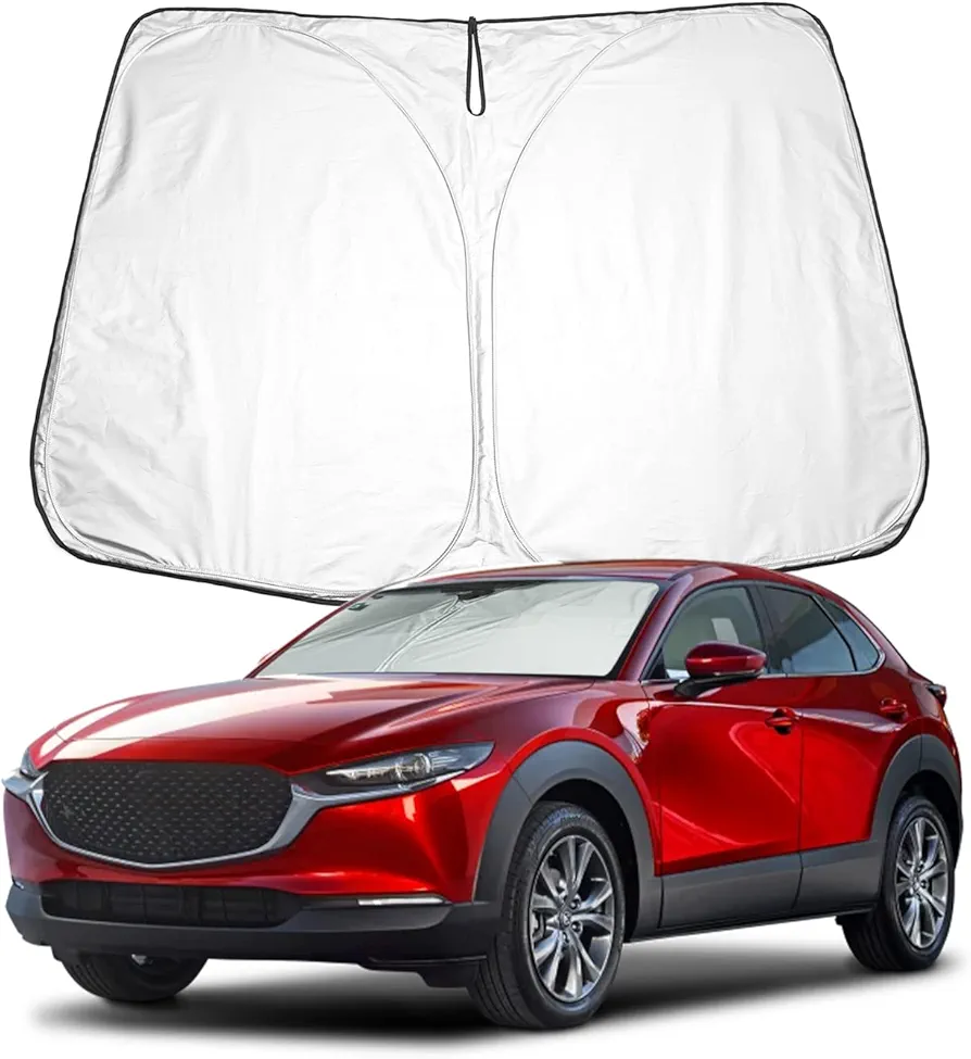 BIXUAN CX 30 2024 Parasol Compatible con Mazda CX-30 DM Serie 2019-2023 2024 Parabrisas para CX30 el Coche Parabrisas Delantero Cubierta Cortavientos para Parabrisas Delantero Bloqueado UV Cubierta