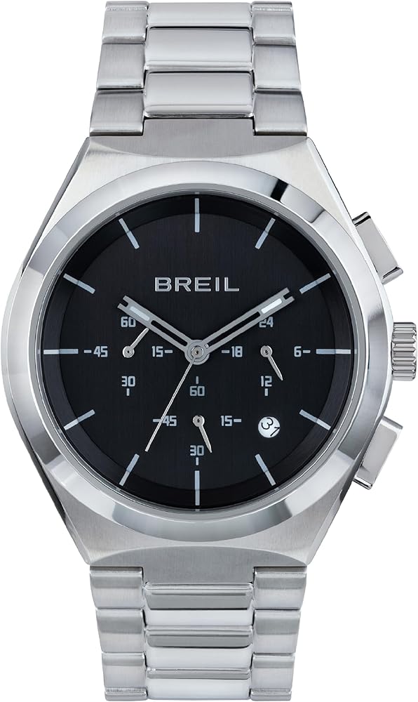 BREIL Reloj colección Bend Movimiento de Cuarzo Chrono y Brazalete de Acero para Hombre