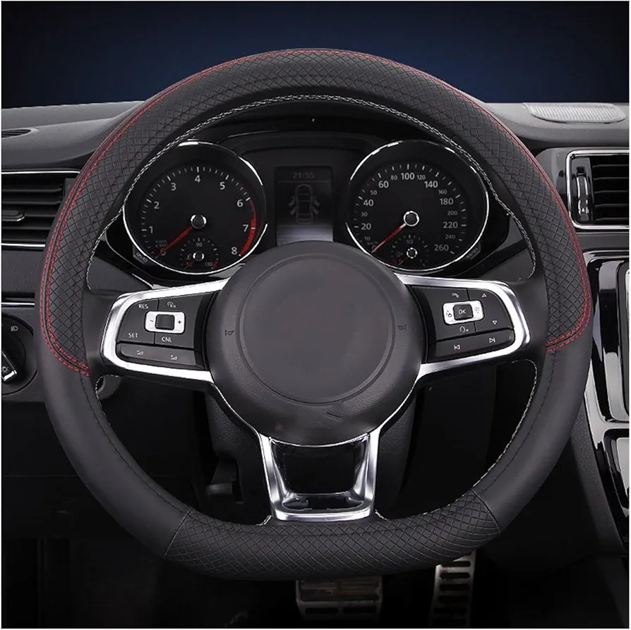 ZAISCH Funda Volante para VW para Jetta 6 para Tiguan 2017 2018 2019 2020 2021 D Protector para Volante De Coche Accesorios para Automóviles Cubierta Volante (Color : 5)