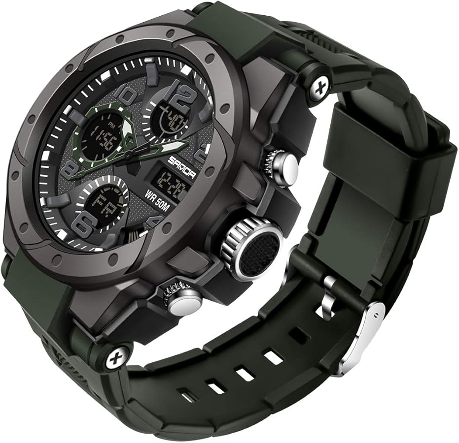 Relojes militares para hombres deportes al aire libre reloj digital táctico ejército reloj de pulsera LED cronómetro impermeable relojes militares para hombres