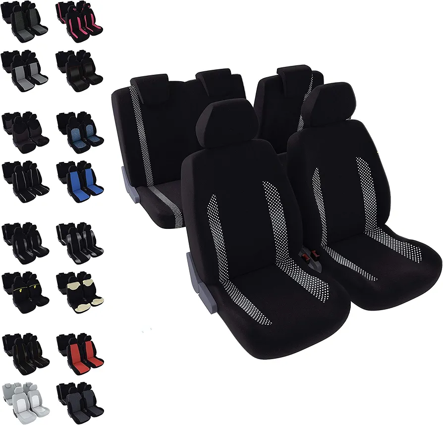 DBS - Fundas de Asientos - Coche/Automóvil - Universales - Antideslizantes - Lavables