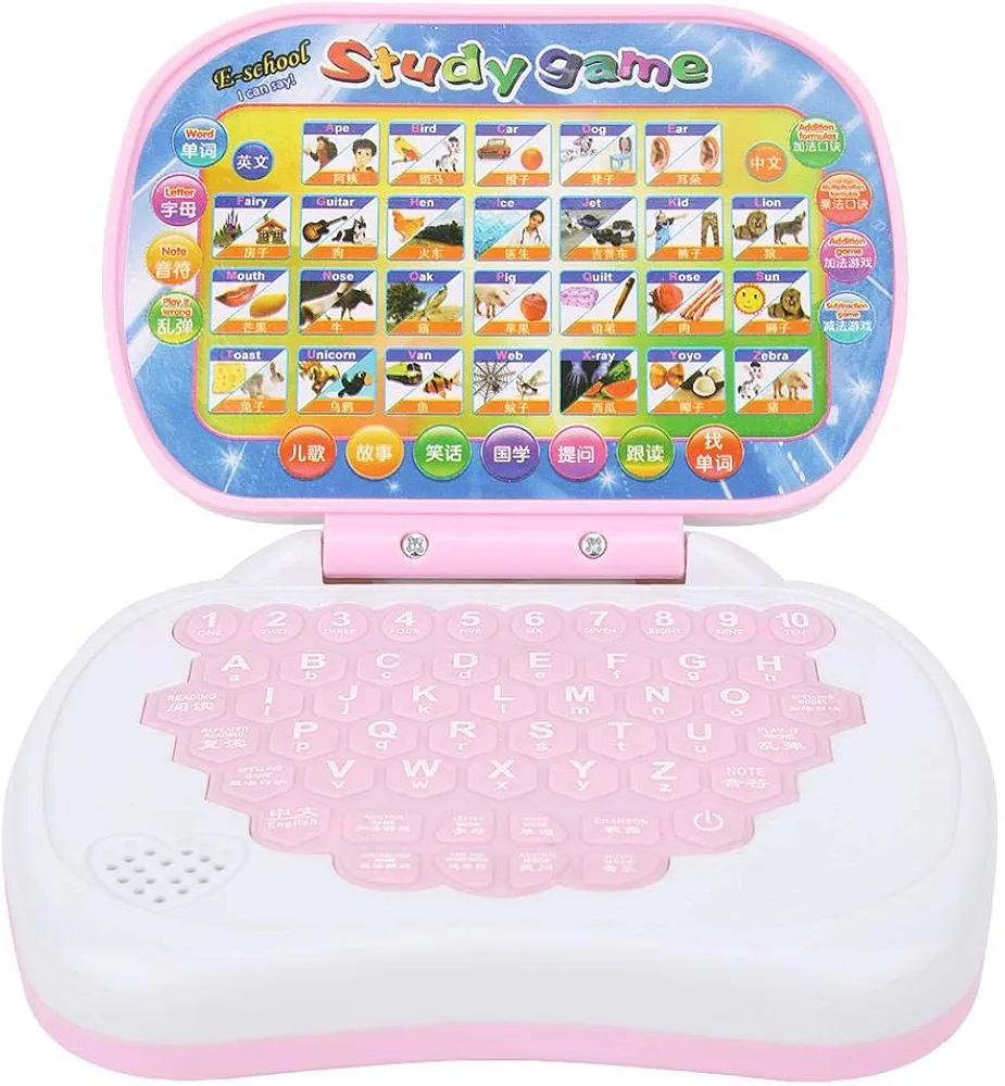 Juguetes de tableta de aprendizaje Teclado de aprendizaje portátil Aprendizaje Tableta Juguetes Computadora Máquina Juego educativo para niños pequeños
