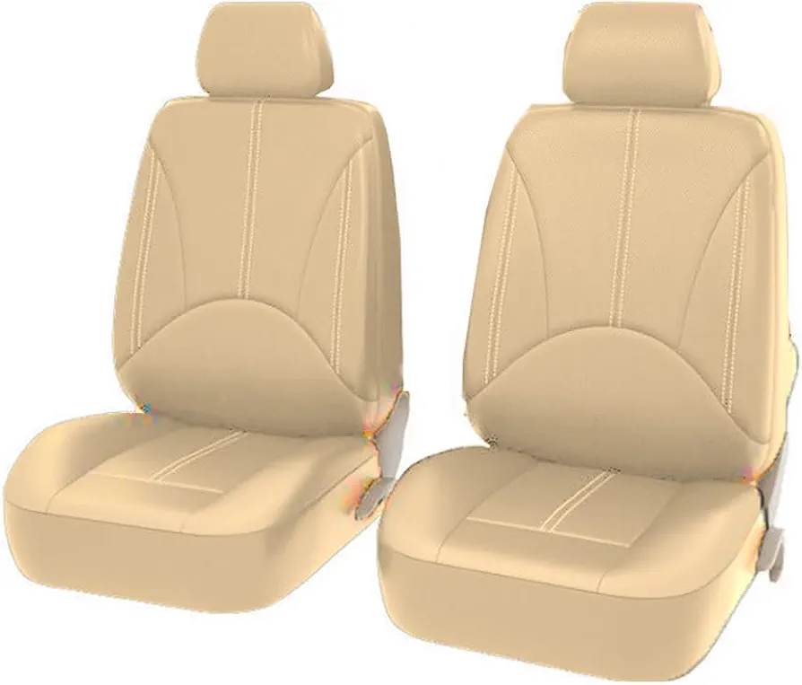 RIKCAT 4 Piezas Fundas Asientos Coche, para SsangYong Kyron 2005-2014/SsangYong Musso 2018-2023 Cuero Protector Cubreasientos Cómodo Seat Cover Interior Accesorios,A