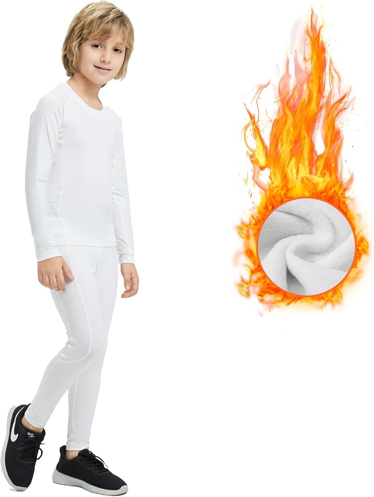 DreiWasser Niños Ropa Interior Térmica Esqui Niño Niña Conjunto Termico Conjunto Ropa Interior Térmica para Niños para Running Snowboard Montaña Ciclismo Futbolístico Deportes de Invierno Gr.110-170