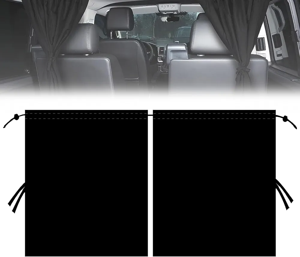 Cortinas Divisorias de Coche,Cortina Separadora Coche,Parasol Coche Lateral,Cortinas Camper,Parasol Ventanas Traseras Coche 140x80cm,Cortina para Viajes,Camping,Siesta, Dormir