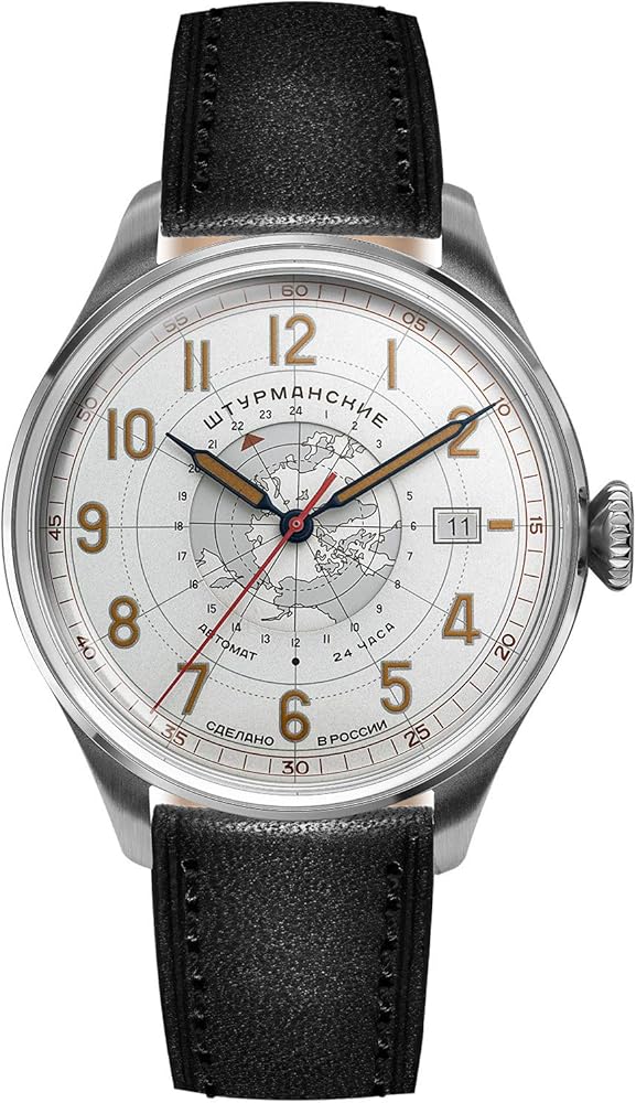 Sturmanskie Heritage Arctic 2432/6821354 - Reloj de pulsera para hombre (mecanismo mecánico, automático, 24 horas)