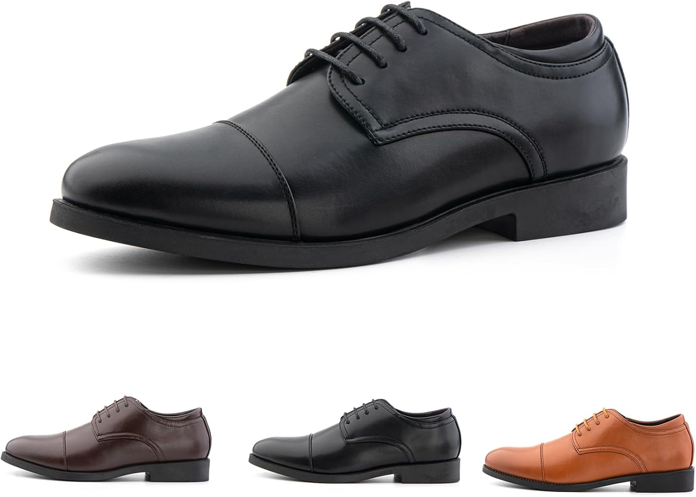 Hitmars Zapatos de Vestir Hombre Zapatos Oxford Derby Hombre Cordones Brogue Caballero Boda Traje EU39-47