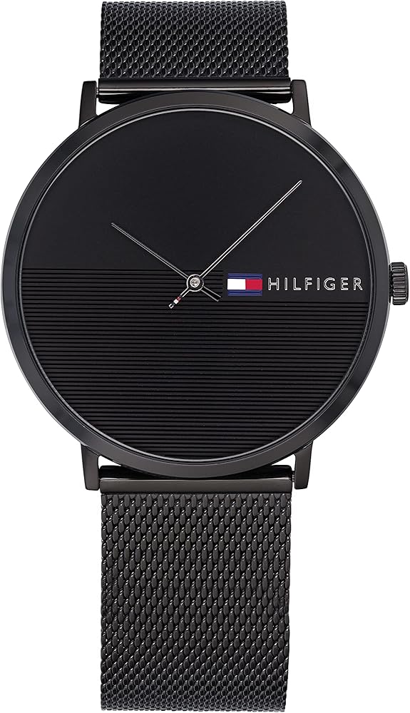 Tommy Hilfiger Reloj Analógico de Cuarzo para Hombre con Correa en Acero Inoxidable Negro - 1791464