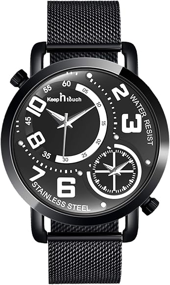 SUPBRO Reloj para Hombre de Cuarzo Doble Movimiento Impermeable Relojes Casual Deporte Reloj de Pulsera