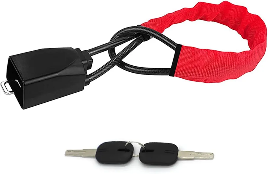 Antirrobo Coche, Cepo Coche, Antirrobo Coche Volante, Barra Antirrobo Coche, Protección Antirrobo desde el Volante hasta la Toma del Cinturón, Adaptación Universal (Red)