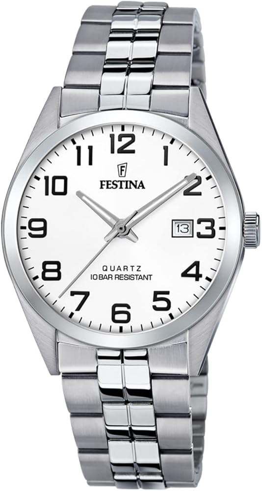 FESTINA Reloj Analógico para Hombre de Cuarzo con Correa en Acero Inoxidable F20437/1