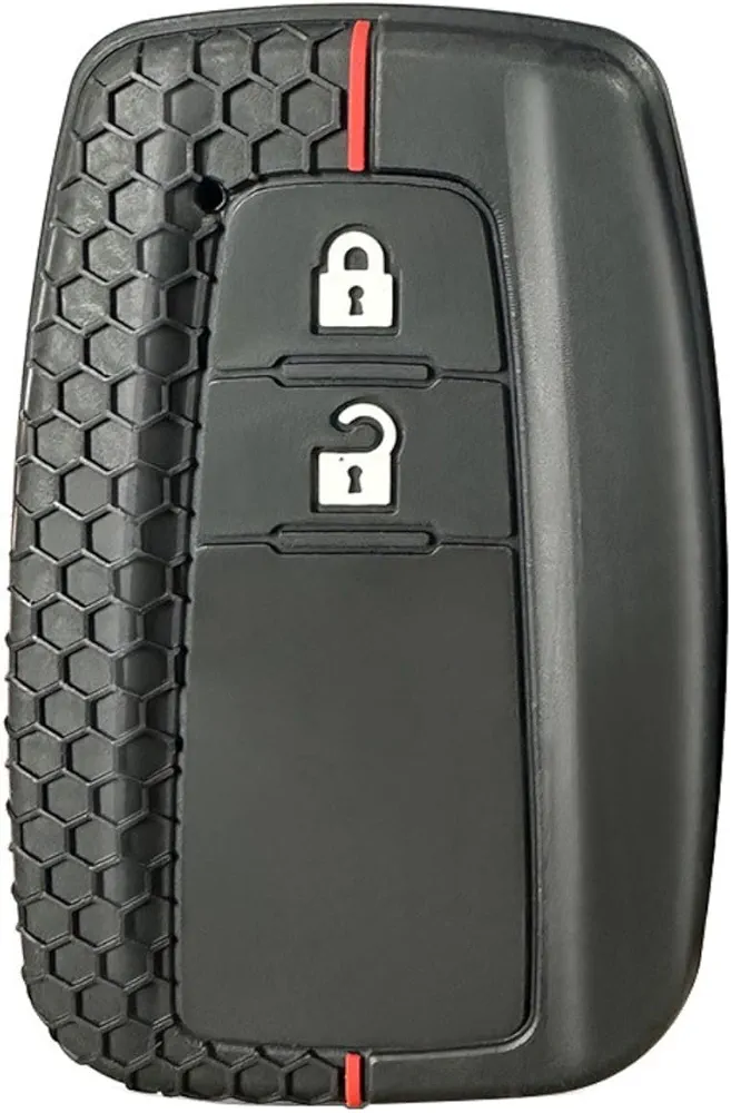 OTMIK Kit de Llaves para Automóviles de Silicona para Toyota CHR C - HR Camry Prius Prado 2 3 Botones Accesorio de Carcasa de Llaves (2 Botones)