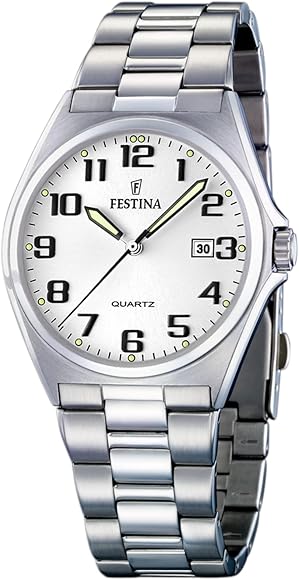 FESTINA Reloj Analógico para Hombre de Cuarzo con Correa en Acero Inoxidable F16374/9